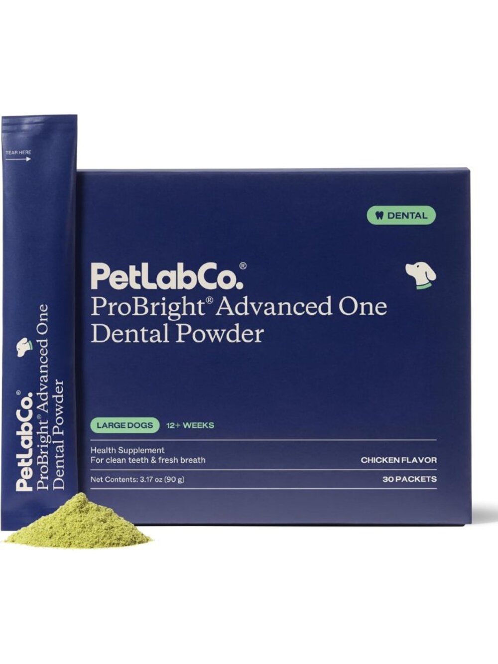 Advanced Dental Powder for Large Dogs - ProBright Oral Care & Fresh Breath